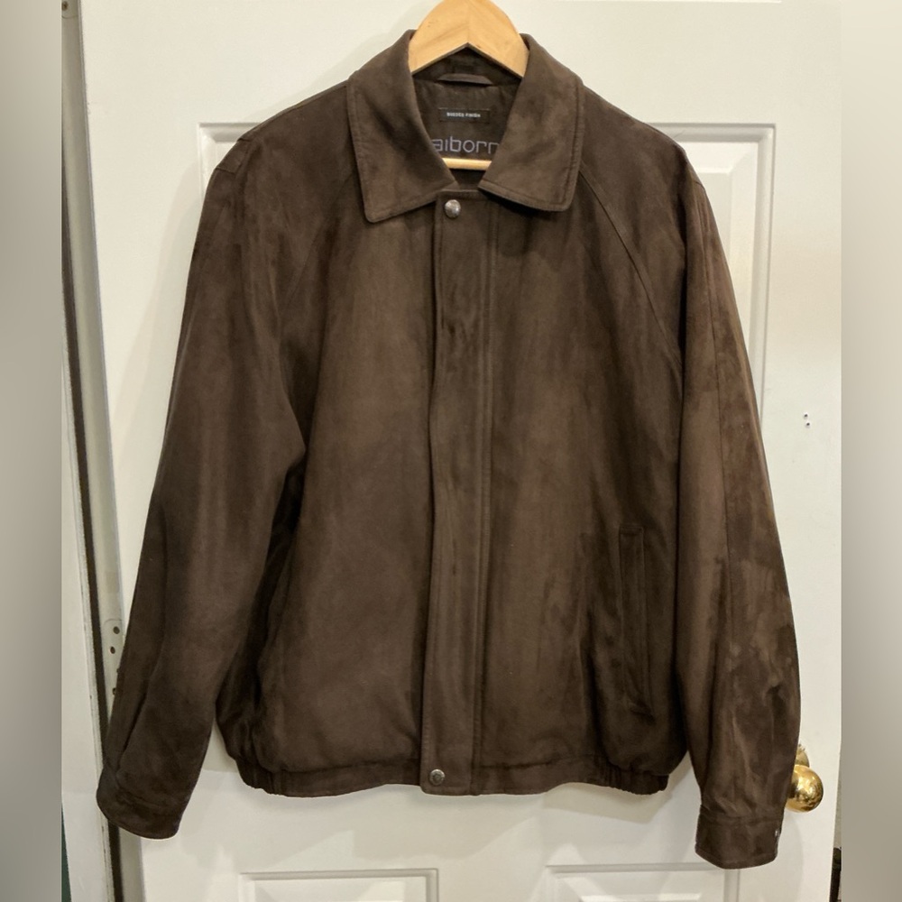 Claiborne Men's Dark Brown Lightweight Jacket